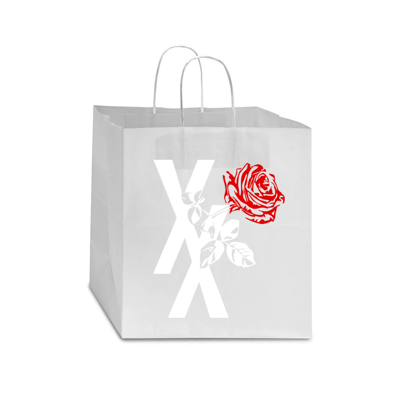 Roses Star Paper Bag - 13 X 7 X 13 | Artistshot