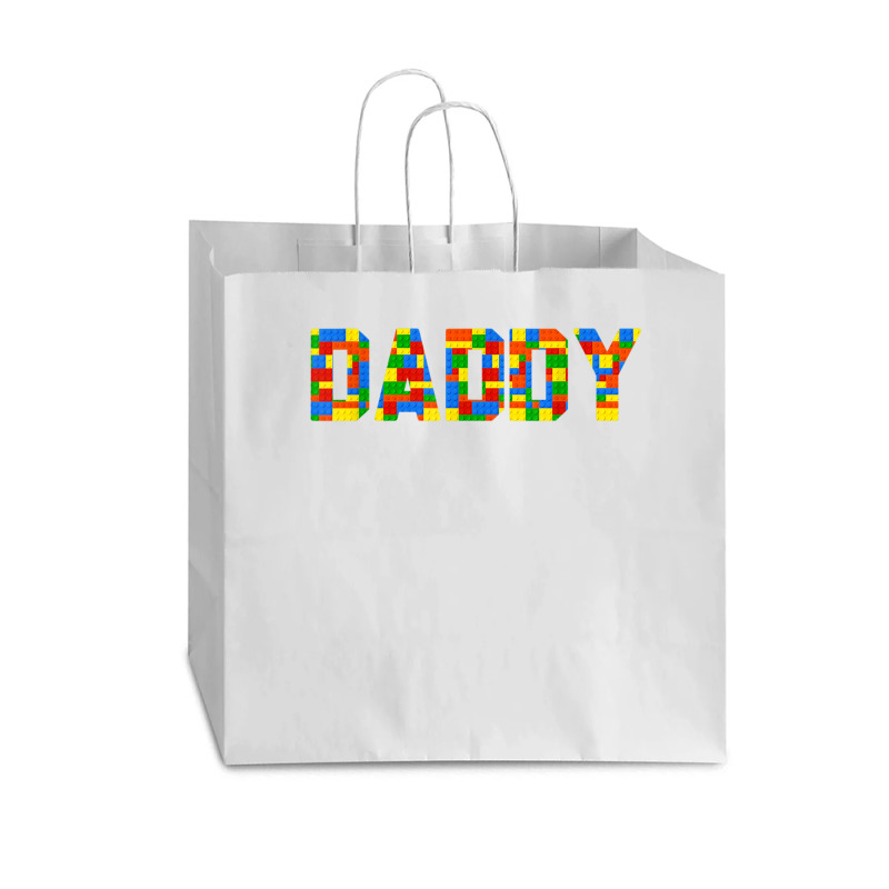 Daddy Brick Builder Funny Blocks Master Builder Vogue Paper Bag - 16 X 6 X 12 | Artistshot