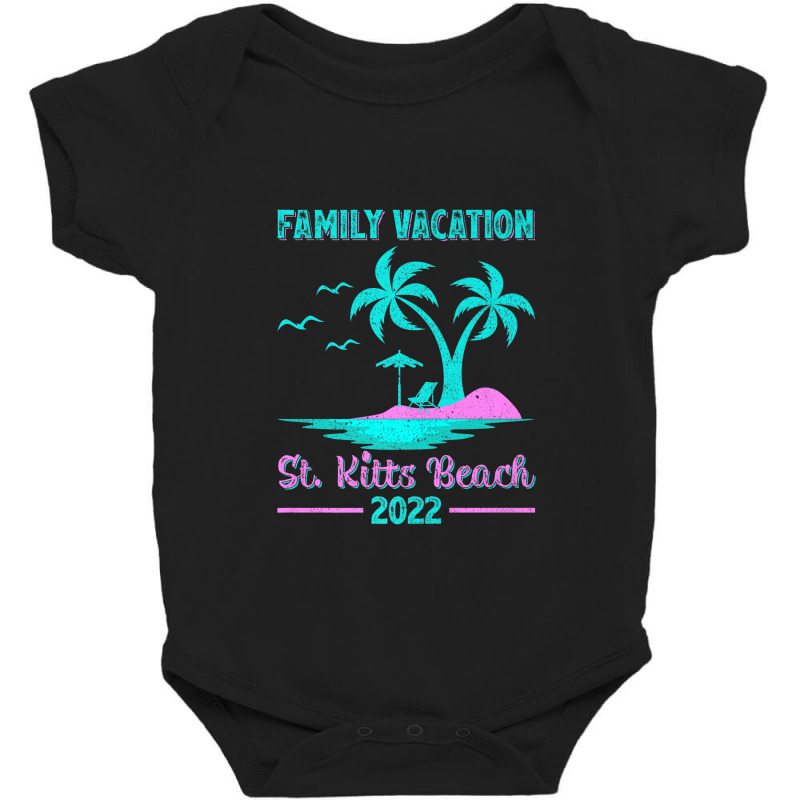 Family Vacation 2022 Vintage Lost Paradise St. Kitts Beach Premium Baby Bodysuit by Tiktify | Artistshot