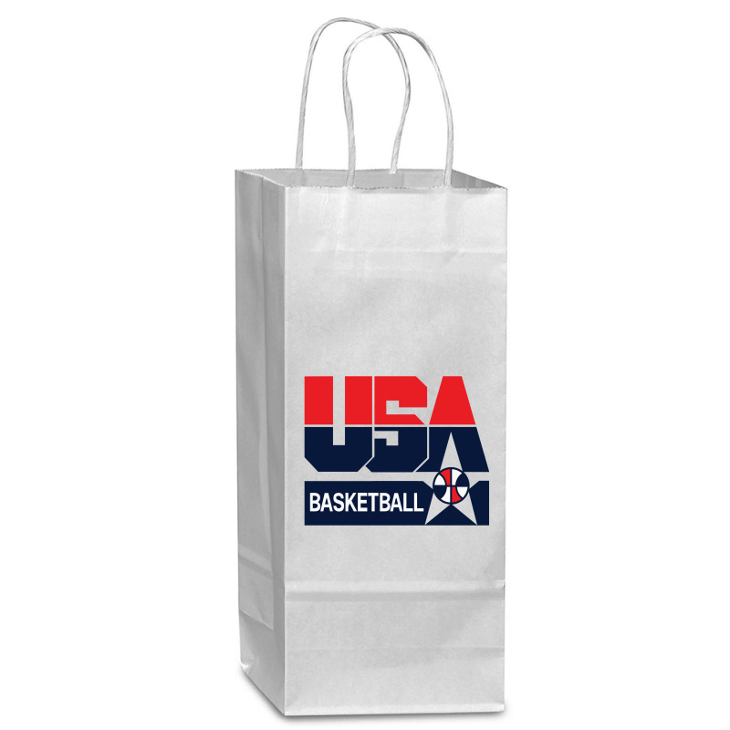 Usa Basket Wine Paper Bag - 5 1/2 X 3 1/4 X 13 | Artistshot