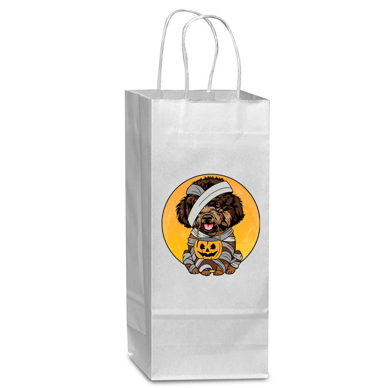 Poodle Dog Cute Halloween Costume Dog Lover Design 103 Wine Paper Bag - 5 1/2 X 3 1/4 X 13 | Artistshot