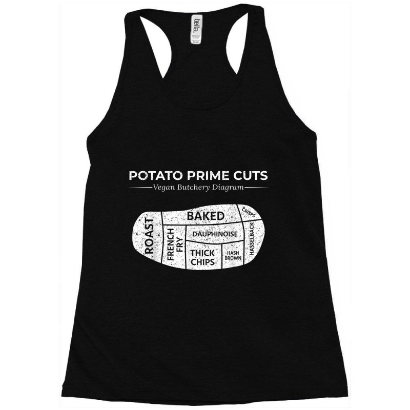 Potato Prime Cuts Funny Vegan Racerback Tank by LemonJack | Artistshot