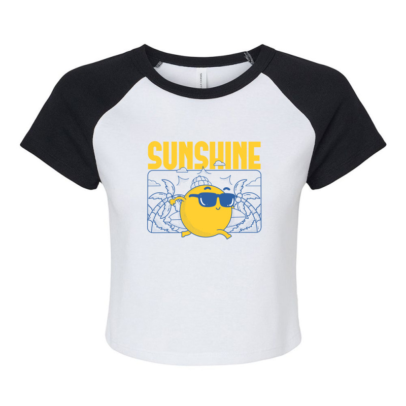 Sunshine Raglan Crop Top | Artistshot