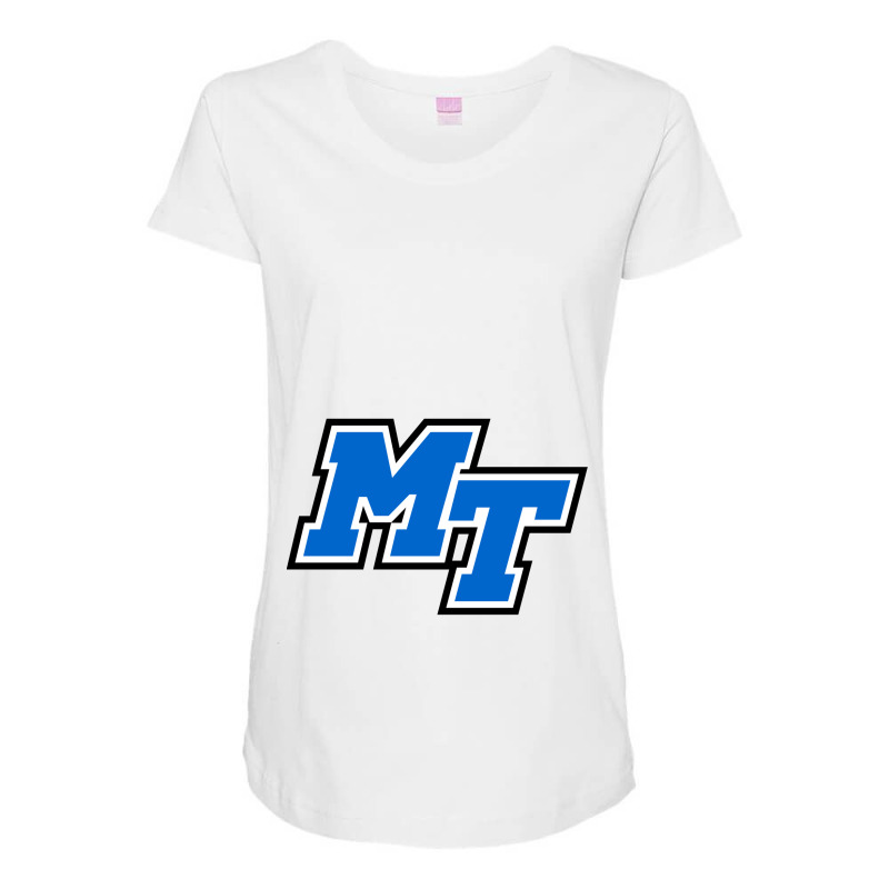 Middle Tennessee Blue Raiders Women's Basketball Maternity Scoop Neck T-shirt by LeCharlos | Artistshot