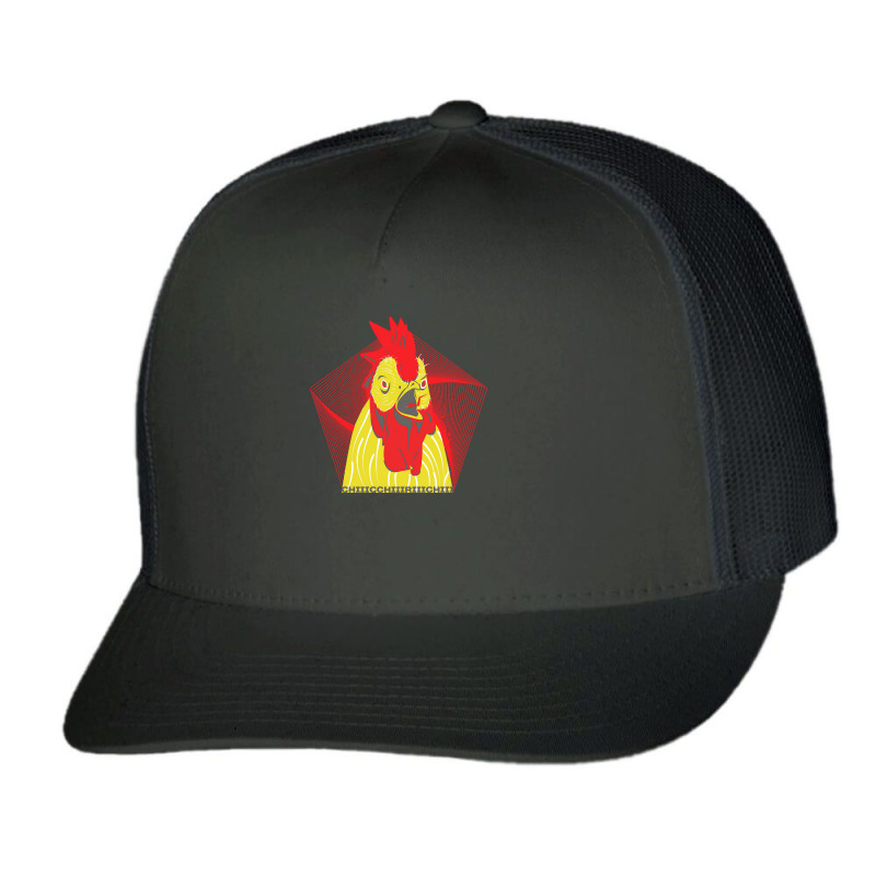 Chicken T  Shirt Screaming Rooster T  Shirt (3) Trucker Cap by alexieterry303 | Artistshot