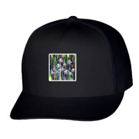 Modern Girly Triangles Geometric Pattern 15105413 Trucker Cap | Artistshot