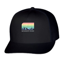 Mississippi River Retro Vintage Delta Louisiana Lake Itasca T Shirt Trucker Cap | Artistshot