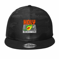 Holy Blockamole Soccer Blocker Funny Avocado Goalie Gift T Shirt Camo Snapback | Artistshot