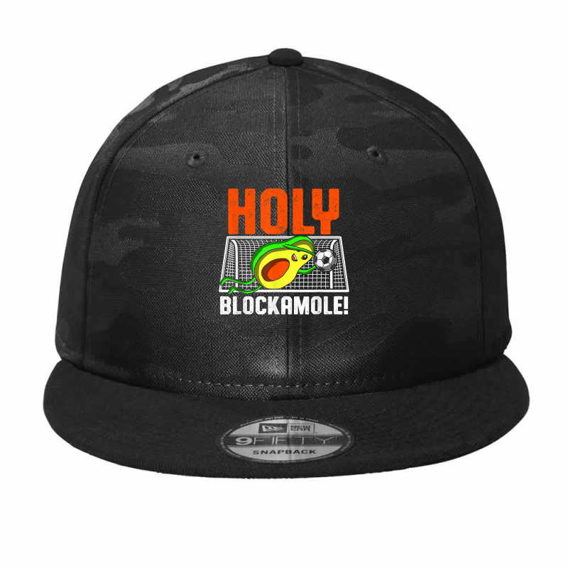 Holy Blockamole Soccer Blocker Funny Avocado Goalie Gift T Shirt Camo Snapback by alanacaro | Artistshot