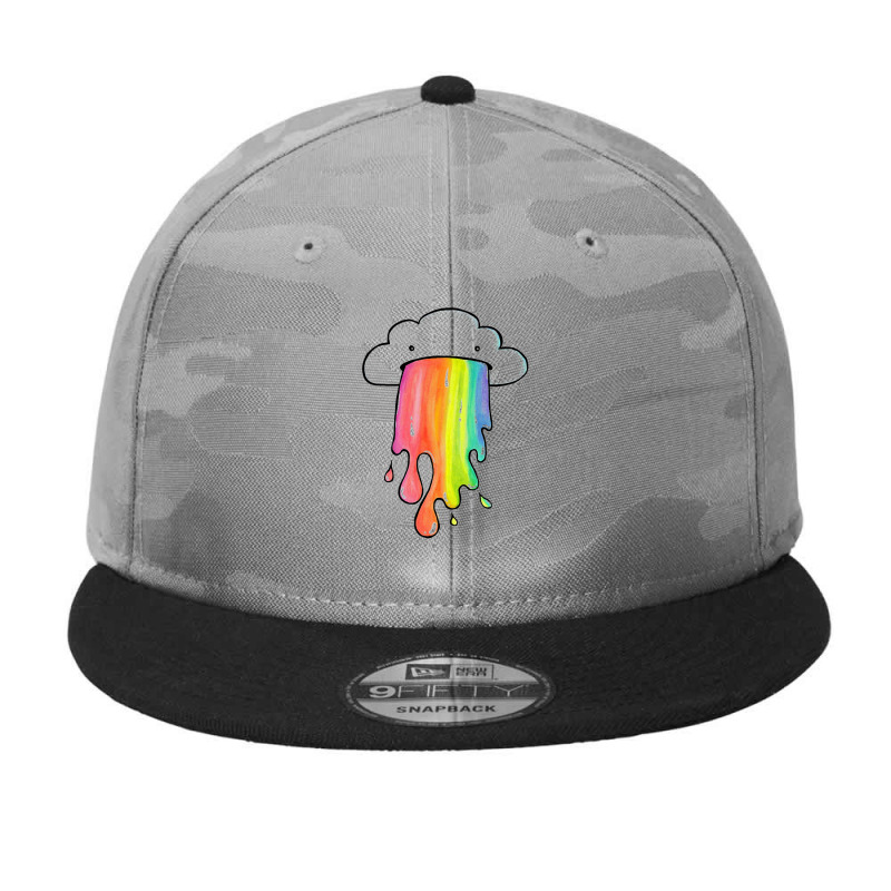 Cloud Overlay Rainbow Camo Snapback by lindumawardi | Artistshot