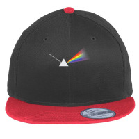 Triangle Shape With White Ray Of Light Rainbow Colors Design Premium T Flat Bill Snapback Cap | Artistshot