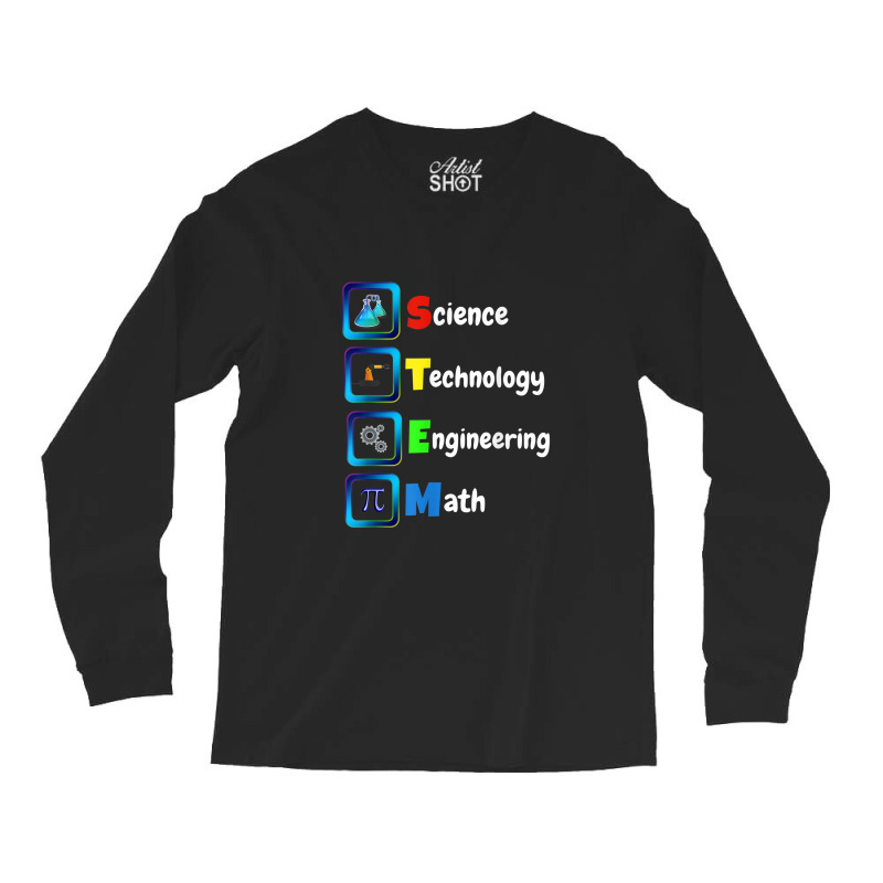 Stem Science Technology Engineering Math Long Sleeve Shirts by Vivu991 | Artistshot