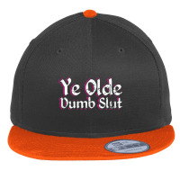 Ye Olde Dumb Slut Renaissance Fair Ren Faire Old English Tank Top Flat Bill Snapback Cap | Artistshot