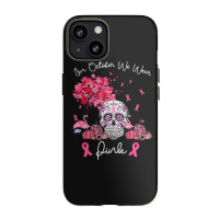 In October We Wear Pink Sugar Skull Moon Breast Cancer Iphone 13 Case | Artistshot