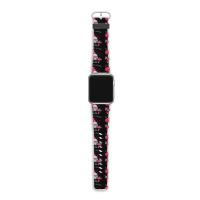 In October We Wear Pink Sugar Skull Moon Breast Cancer Apple Watch Band | Artistshot