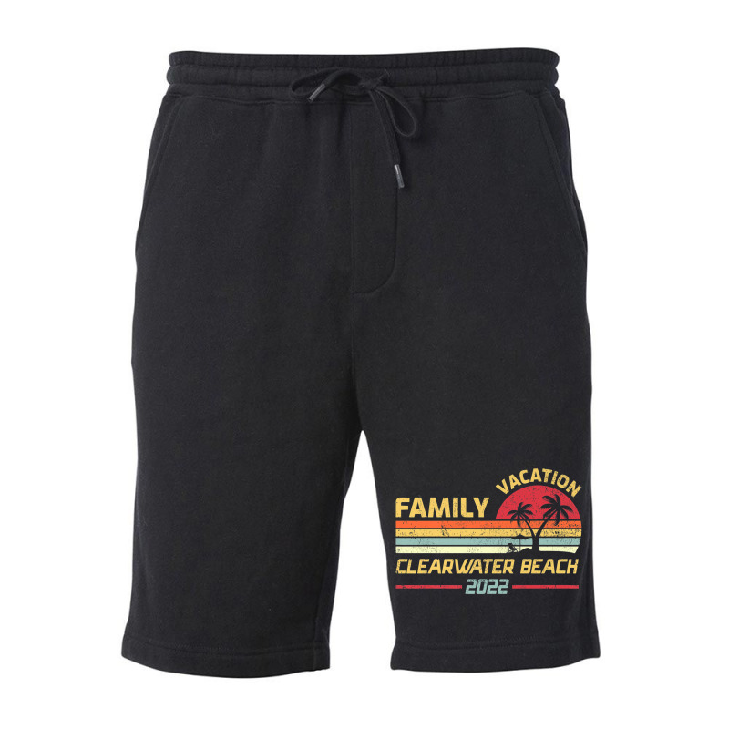 Family Vacation 2022 Vintage Retro Florida Clearwater Beach Premium Fleece Short by Tiktify | Artistshot