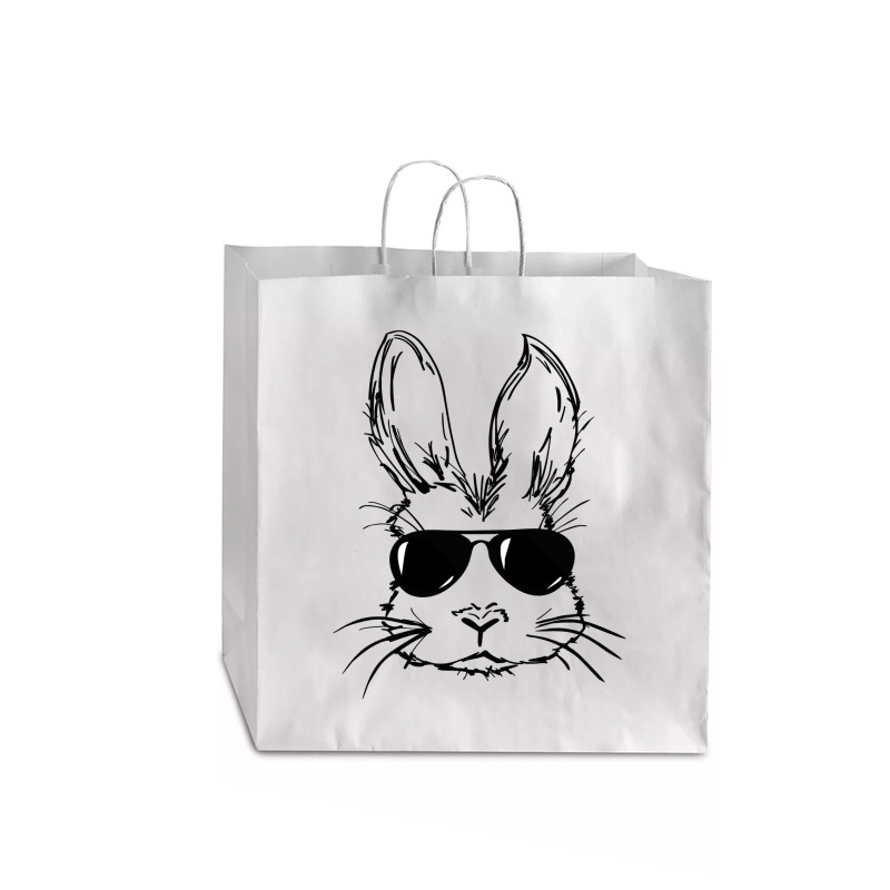 Bunny Face With Sunglasses Easter Day For Boys Men Kids Jumbo Paper Bag - 18 x 7 x 18 3/4 by bakien89 | Artistshot