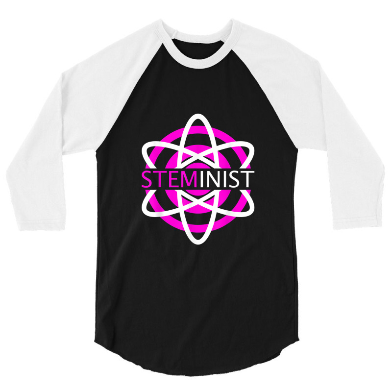 Steminist Women In Science Stem Atom 3/4 Sleeve Shirt | Artistshot