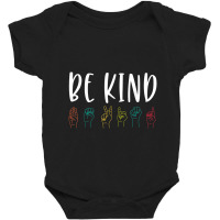 Stop Bullying Kindness Matters Be Kind Sign Language Colorful Baby Bodysuit | Artistshot