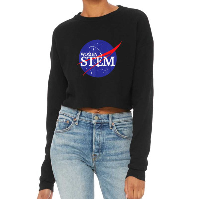 Women In Stem Nasa Female Scientist Woman Cropped Sweater Designed By Annette