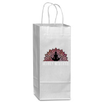 Heavily Meditated   Spiritual Daily Meditation Yoga T Shirt Wine Paper Bag - 5 1/2 X 3 1/4 X 13 | Artistshot