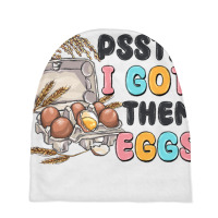 Psst I Got Them Eggs Baby Beanies | Artistshot