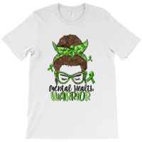 Messy Bun Mental Health Warrior T-shirt | Artistshot