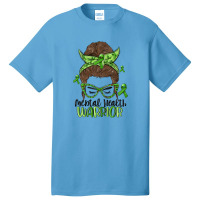 Messy Bun Mental Health Warrior Basic T-shirt | Artistshot