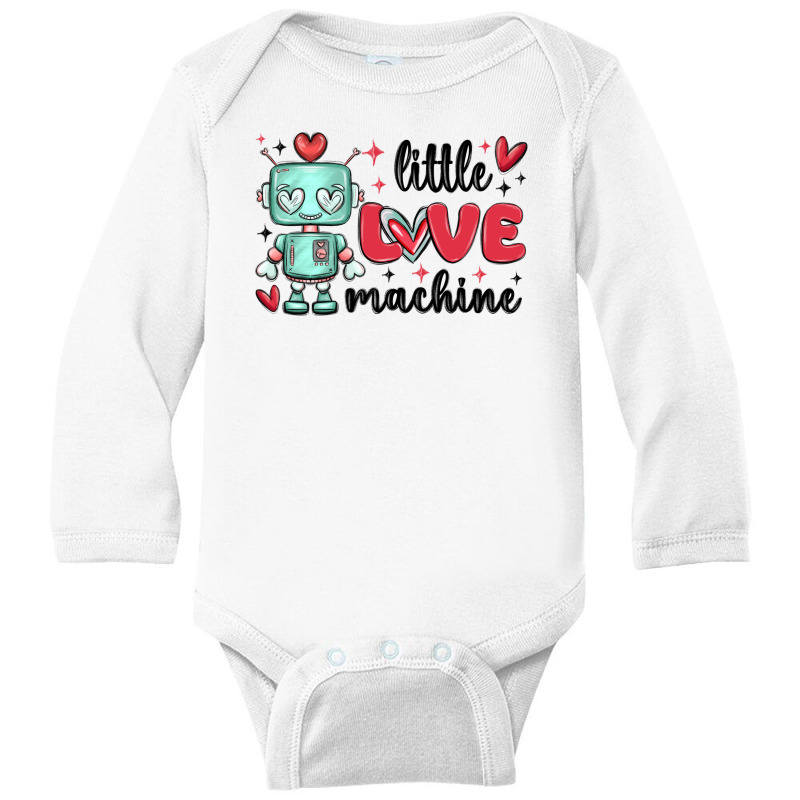 Little Love Machine Long Sleeve Baby Bodysuit by MaliasSmallBusiness | Artistshot