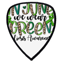 In June We Wear Green Scoliosis Awareness Shield S Patch | Artistshot