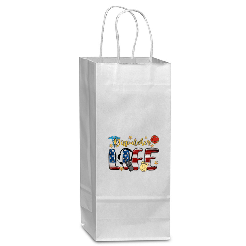 Dispatcher Life Wine Paper Bag - 5 1/2 X 3 1/4 X 13 | Artistshot