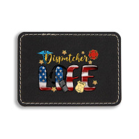 Dispatcher Life Rectangle  Leatherette Patch | Artistshot