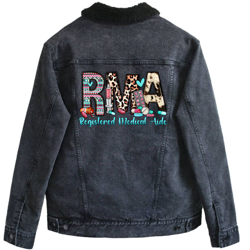 Rma Registered Medical Aide Unisex Sherpa-lined Denim Jacket | Artistshot