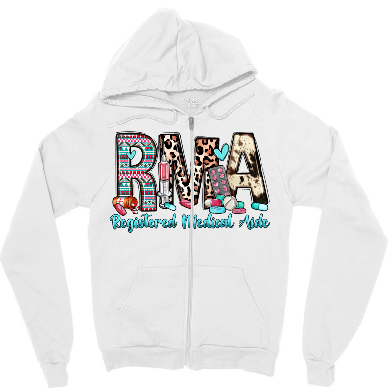 Rma Registered Medical Aide Zipper Hoodie | Artistshot