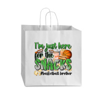 I'm Just Here For The Snacks #basketball Brother Vogue Paper Bag - 16 X 6 X 12 | Artistshot