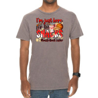 Im Just Here For The Snacks Basketball Sister Vintage T-shirt | Artistshot