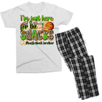 Im Just Here For The Snacks Basketball Brother Men's T-shirt Pajama Set | Artistshot