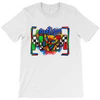 Autism Mom Checkered Flag T-shirt | Artistshot