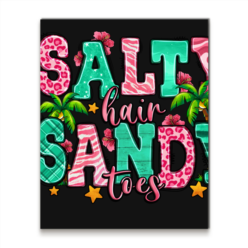 Salty Hair Sandy Toes Metal Print Vertical | Artistshot