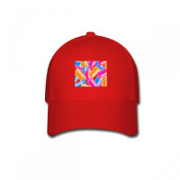 Analog Synthesizer Repeat Pattern Collage Artwork Design Baseball Cap | Artistshot