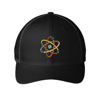 Cool Atom Art Men Women Biology Physics Chemistry Teacher T Shirt Mesh Cap | Artistshot