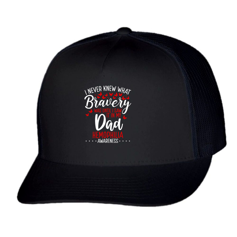 Hemophilia Awareness Dad Fathers Day T Shirt Classique Trucker Cap by theirepidermis | Artistshot