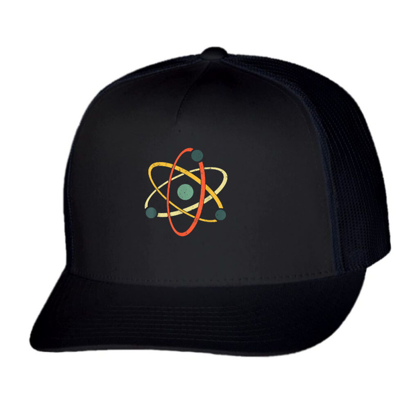 Cool Atom Art Men Women Biology Physics Chemistry Teacher T Shirt Trucker Cap by AshleyPenez | Artistshot