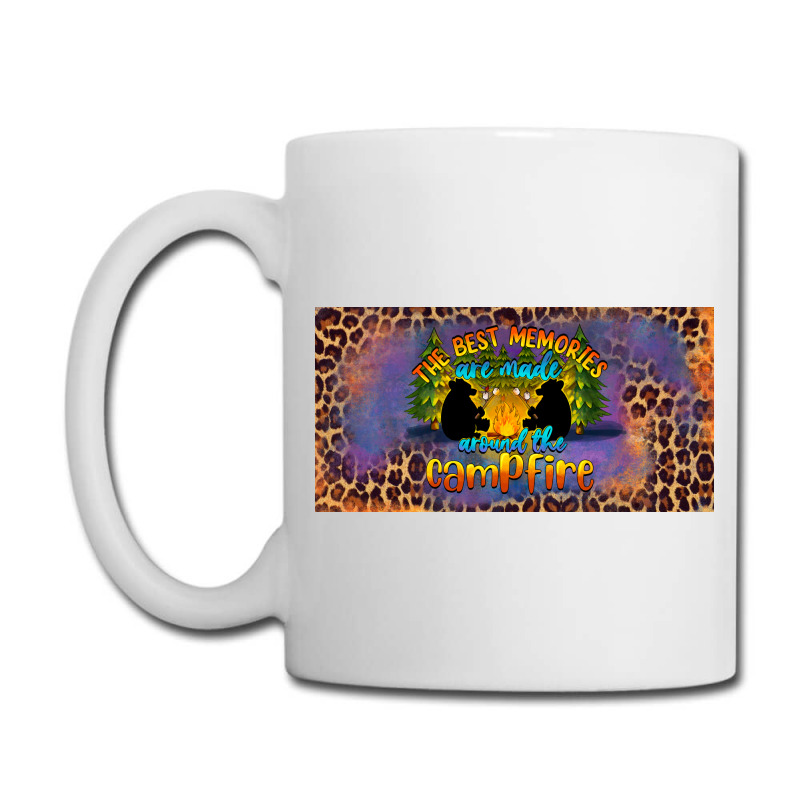 The Best Memories Are Made Around The Campfire Camping License Plate Coffee Mug | Artistshot