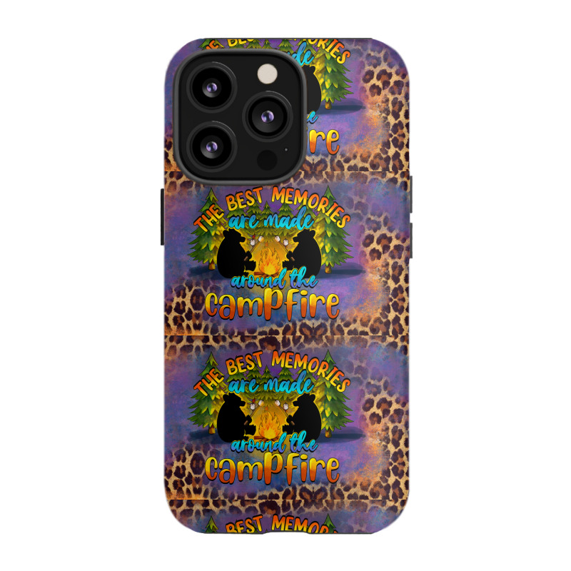 The Best Memories Are Made Around The Campfire Camping License Plate Iphone 13 Pro Case | Artistshot