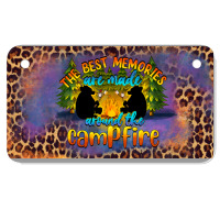 The Best Memories Are Made Around The Campfire Camping License Plate Motorcycle License Plate | Artistshot