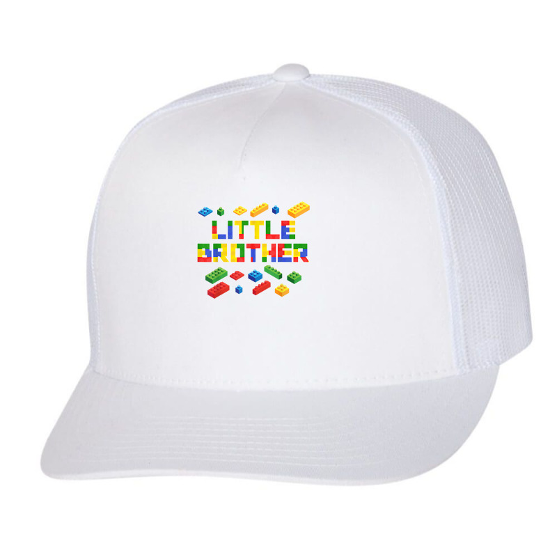 Master Builder Little Brother Blocks Boys Brick Builder T Shirt Trucker Cap by alanacaro | Artistshot