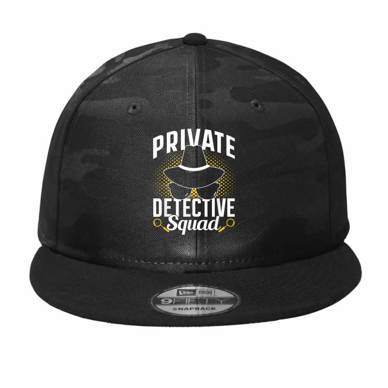 Private Detective Squad Spy Investigator Investigation T Shirt Camo Snapback by AshleyPenez | Artistshot