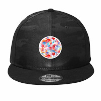 Textured Fan Tessellations In Navy Blue And White 97806733 Camo Snapback | Artistshot