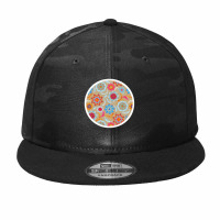 Watercolor Kaleidoscope Floral Desaturated 42774082 Camo Snapback | Artistshot